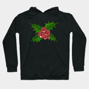 Swirly Mistletoe Hoodie